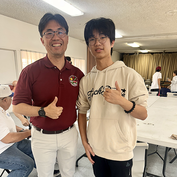 Teacher and student preparing for an exam