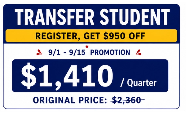 Offer for transfer students